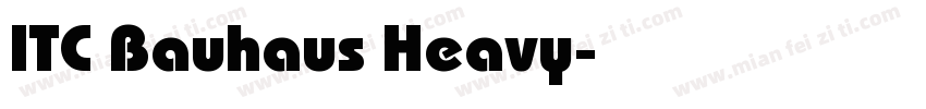 ITC Bauhaus Heavy字体转换